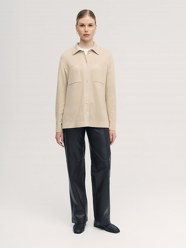 Джули кардиган трикотажный (песочный, 44-46)