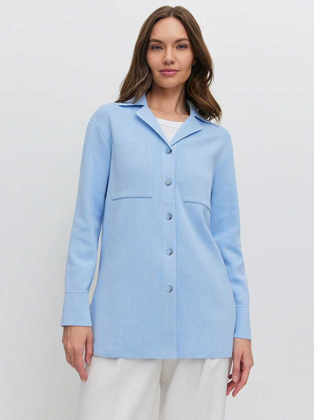 Фрида жакет трикотажный (св.голубой, 44-46)