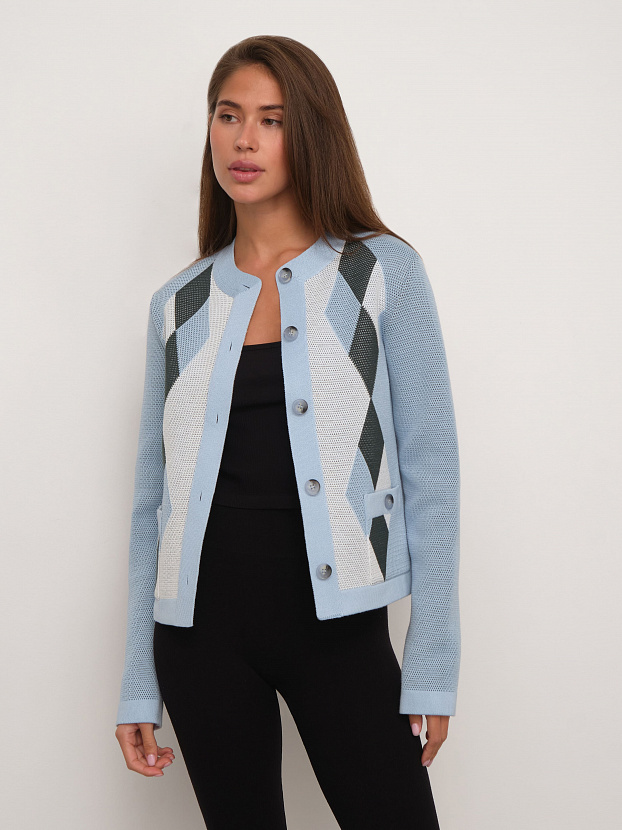 Софи жакет трикотажный (св.голубой, 44-46)