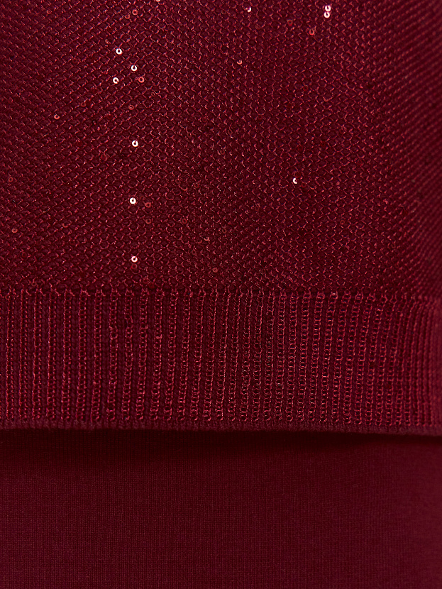 Айн джемпер (поло) трикотажный (бордо, 44-46)