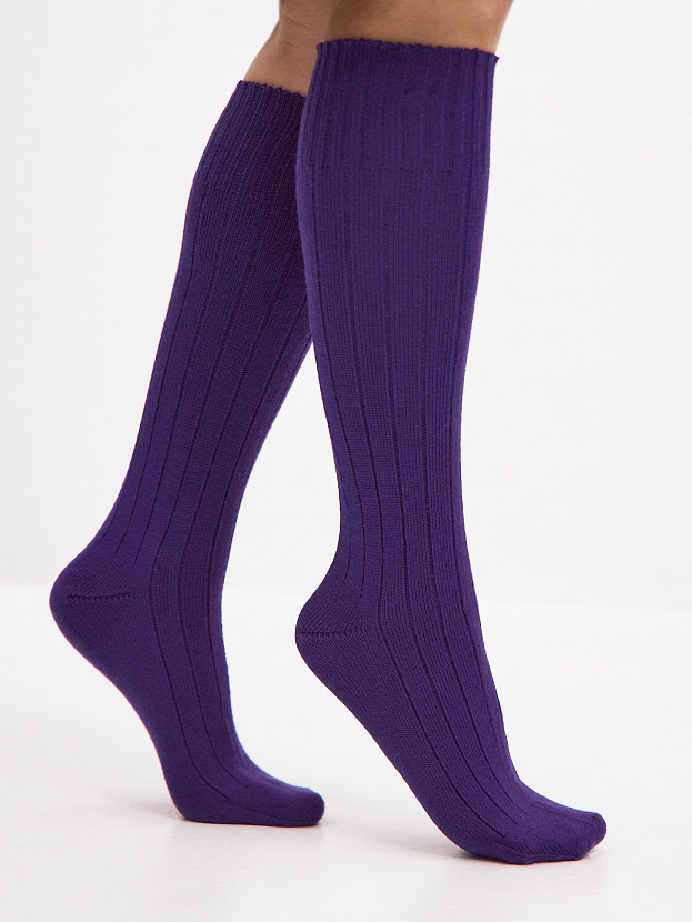 Гольфы трикотажные Степ (фиолетовый, 36-40)