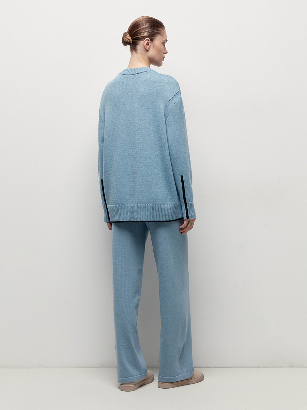 Кураж джемпер трикотажный (голубой, 44-46)