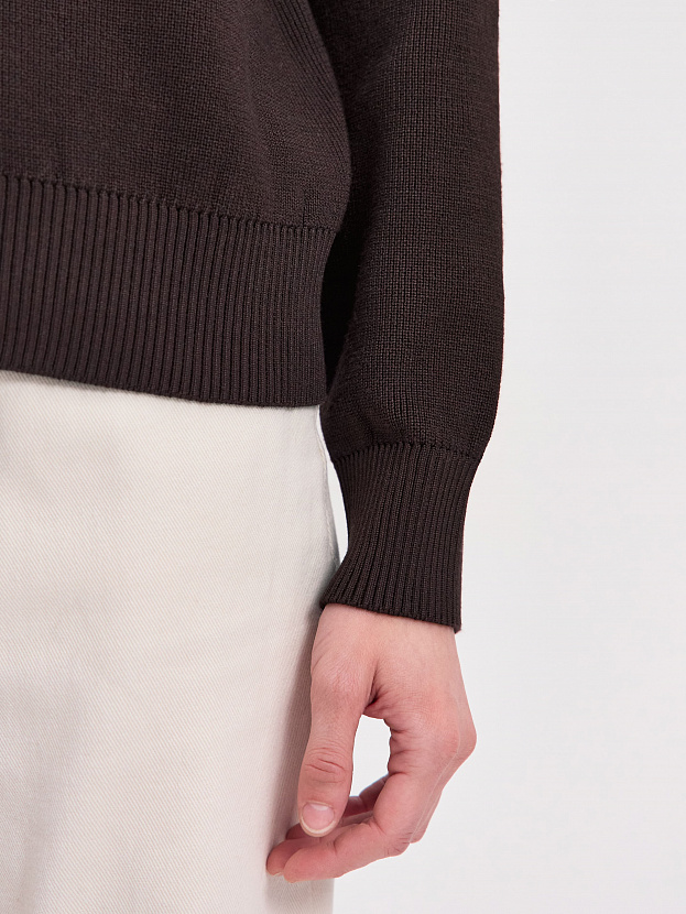 Латина кардиган трикотажный (темно-коричневый, 44-46)