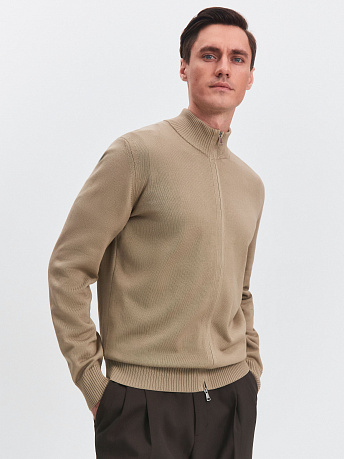 Кардиган мужской на молнии из хлопка