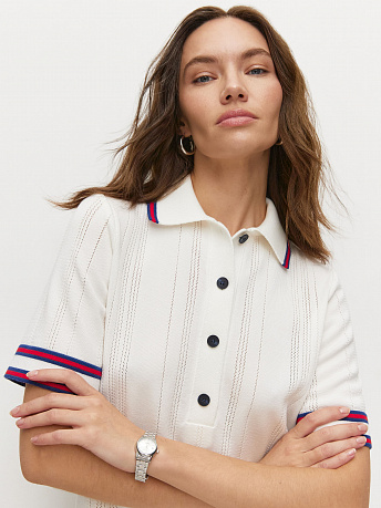 Футболка-поло с акцентными полосками Данте