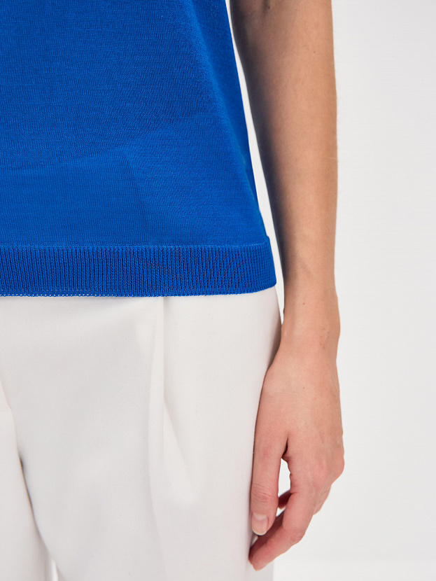 Адель джемпер (футболка) трикотажный (ультрамарин, 44-46)