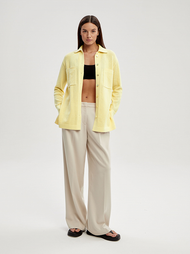 Джули кардиган трикотажный (желтый, 44-46)