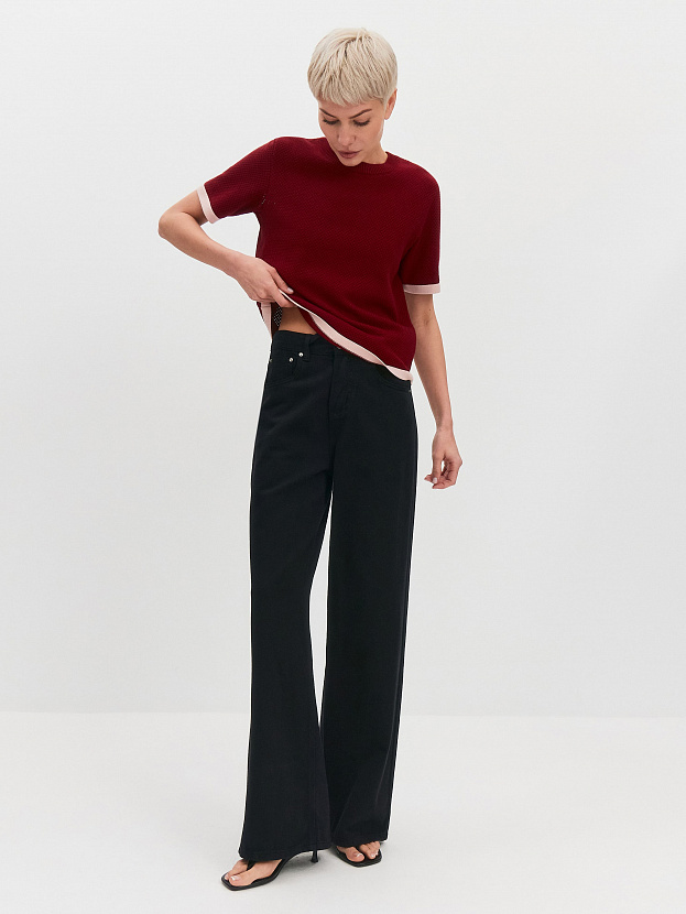 Элмонд джемпер (футболка) трикотажный (вишневый, 44-46)