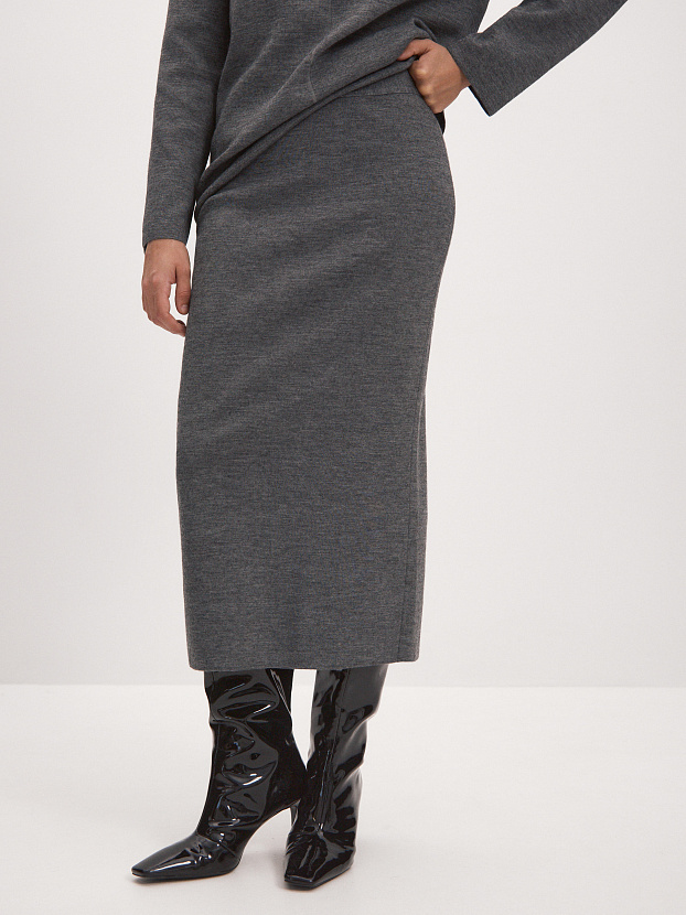 Меридиан юбка трикотажная (маренго, 44-46)