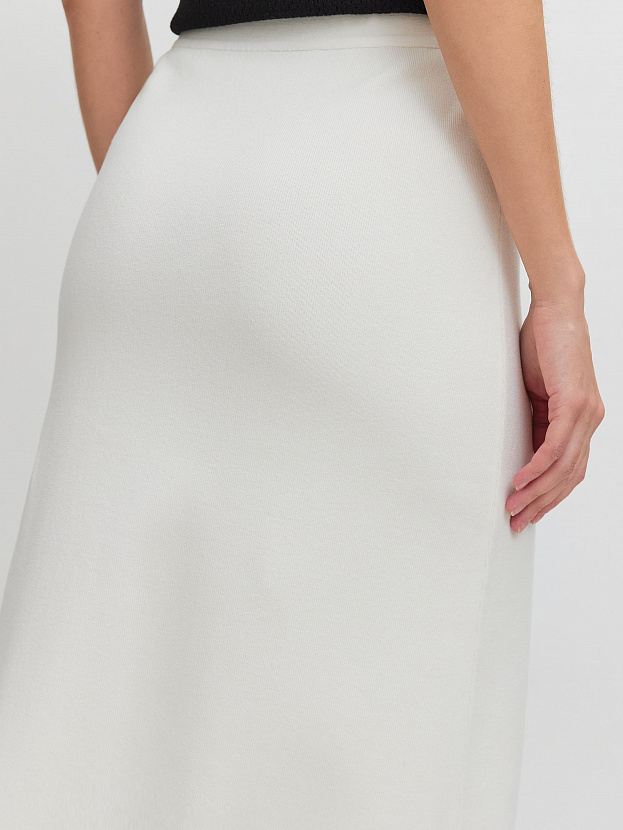 Моне юбка трикотажная (белый, 46)