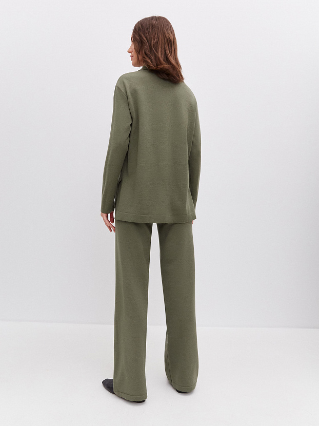 Джемми костюм ( рубашка+брюки ) трикотажный (хаки, 40-42/164-170)