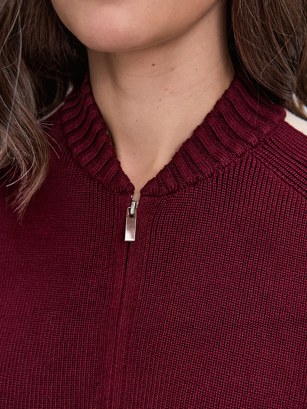 Энджел джемпер (бомбер) трикотажный (бордо, 44-46)