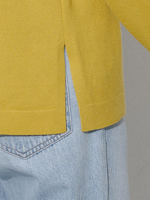 Джем кардиган (рубашка) трикотажный (охра, 44-46)