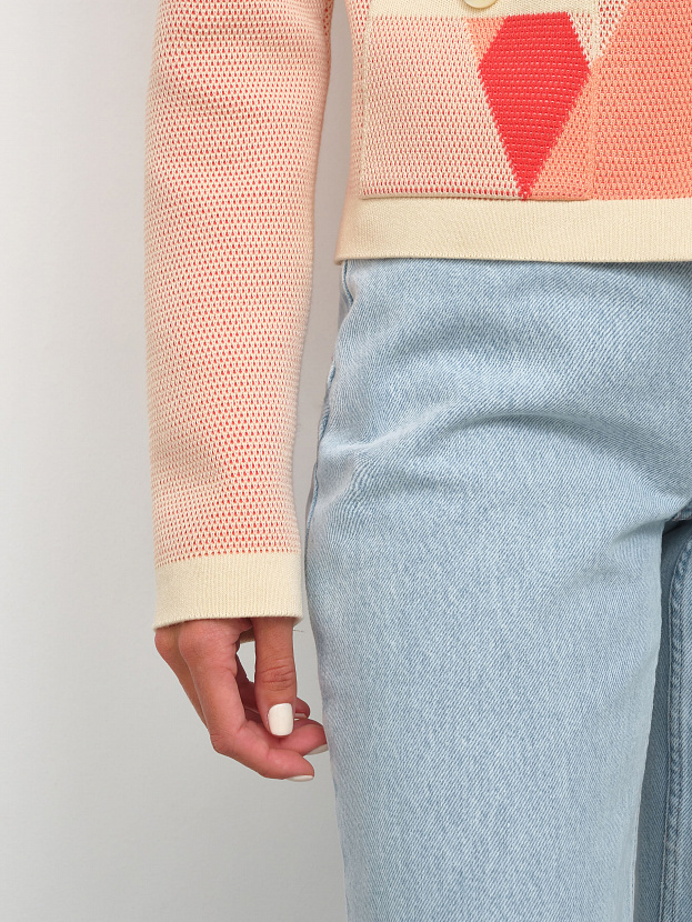 Софи жакет трикотажный (кремовый, 44-46)