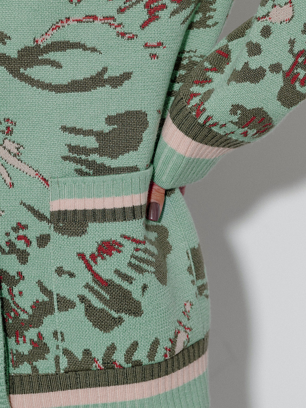 Горизонт кардиган трикотажный (светло-зеленый, 44-46)