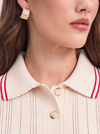 Футболка-поло с акцентными полосками Льюис