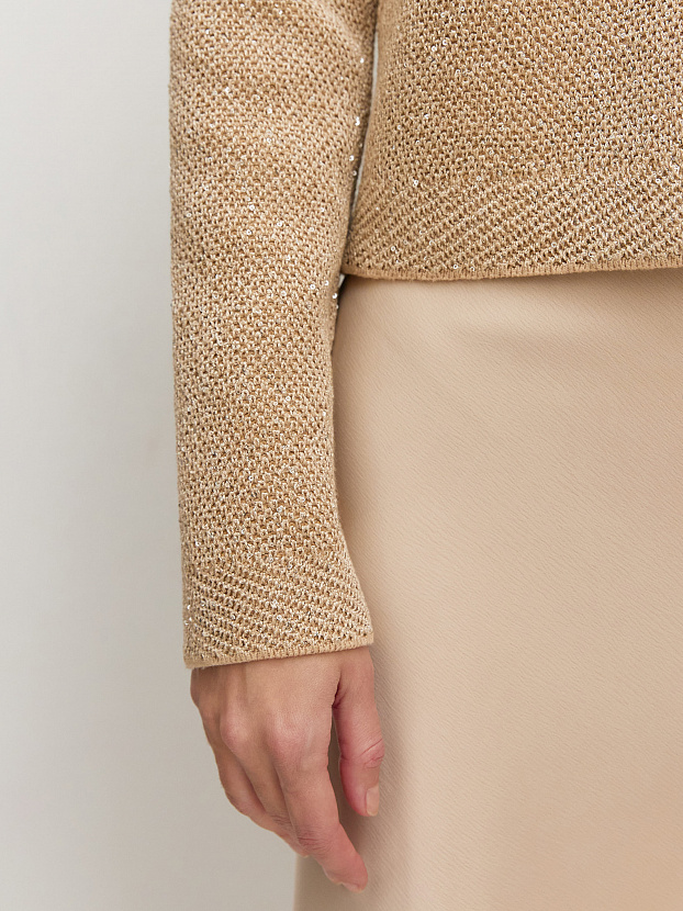 Антарес жакет трикотажный (песочный, 44-46)