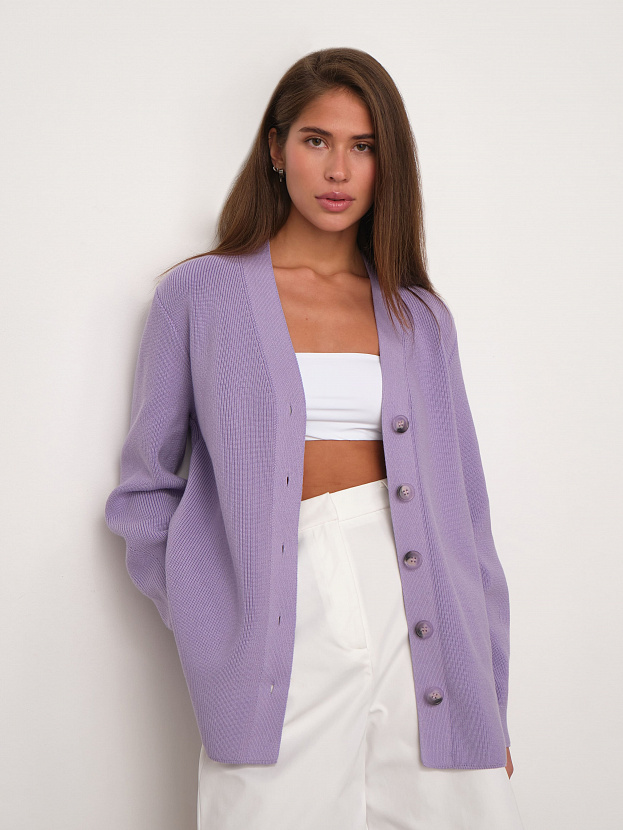 Родос кардиган трикотажный (лавандовый, 44-46)