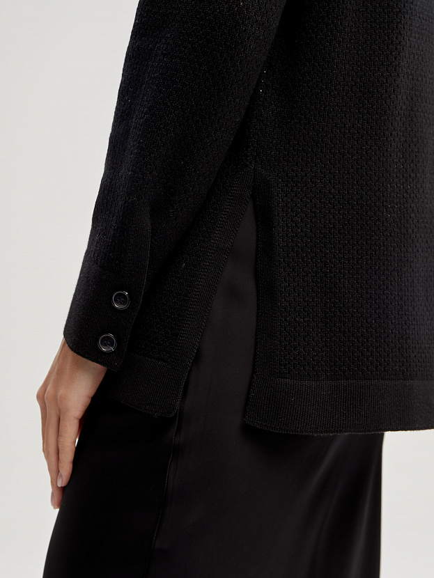 Джули кардиган трикотажный (черный, 44-46)