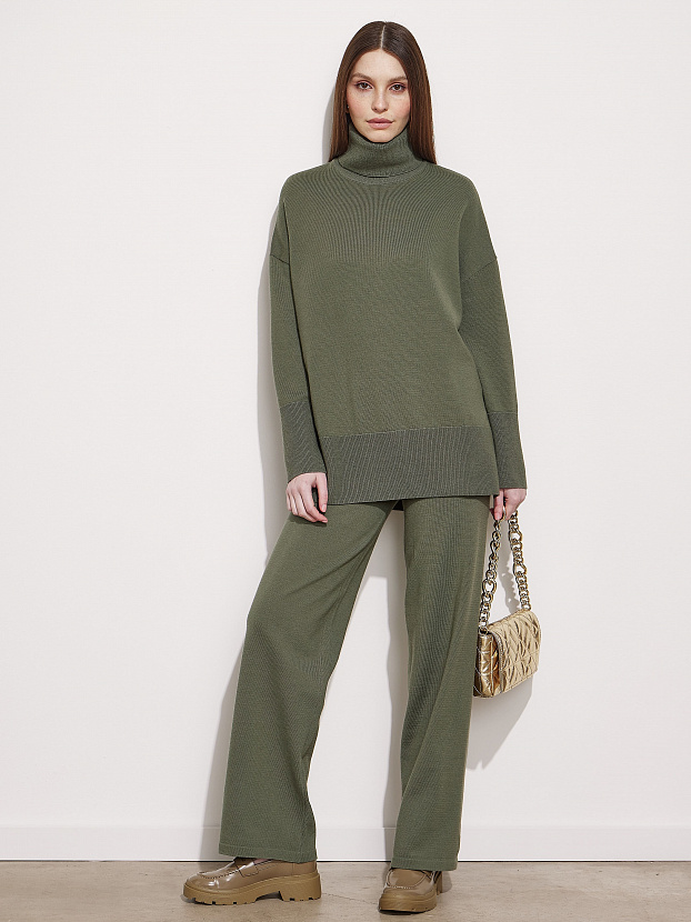 Сатурн костюм (джемпер+брюки) трикотажный (хаки, 40-42/164-170)