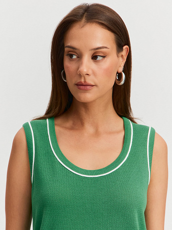 Майка из хлопка и вискозы Оливия