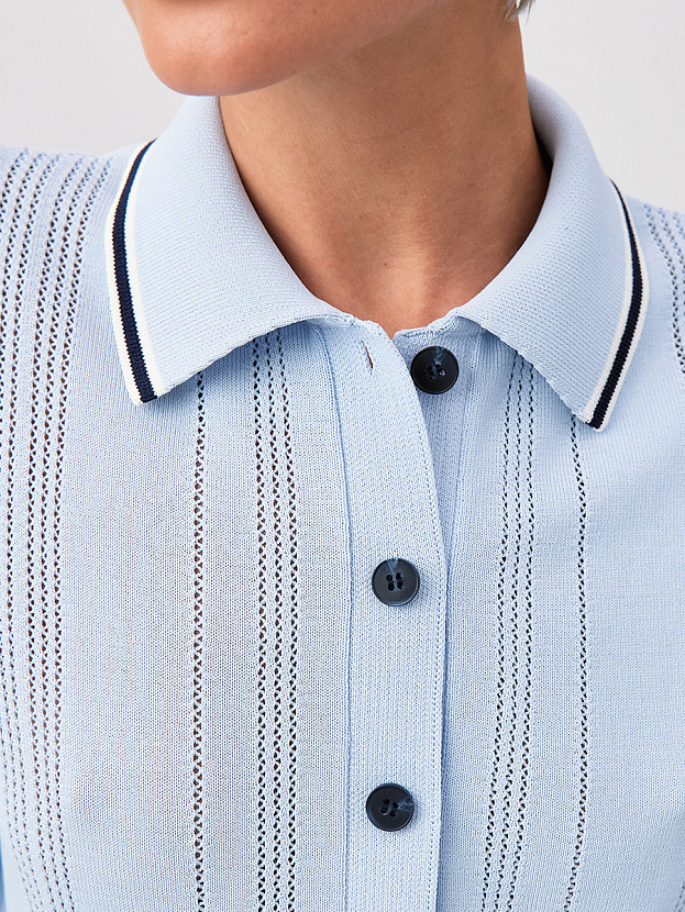 Данте джемпер (футболка) трикотажный (голубой/синий, 44-46)