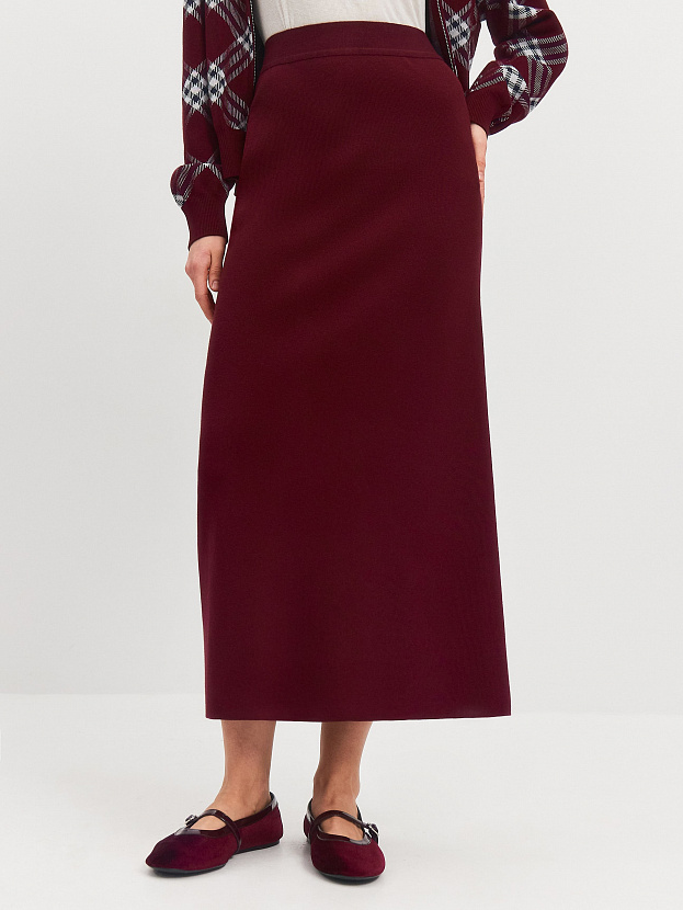 Моника юбка трикотажная (бордо, 40-42/164-170)