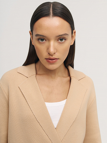 Пиджак двубортный из хлопка Монако