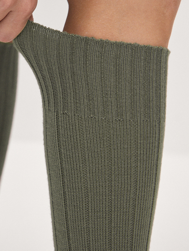 Гольфы трикотажные Степ (оливковый, 36-40)