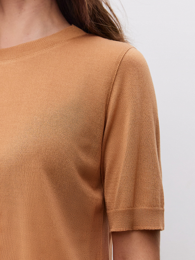 Адель джемпер (футболка) трикотажный (т.бежевый, 44-46)