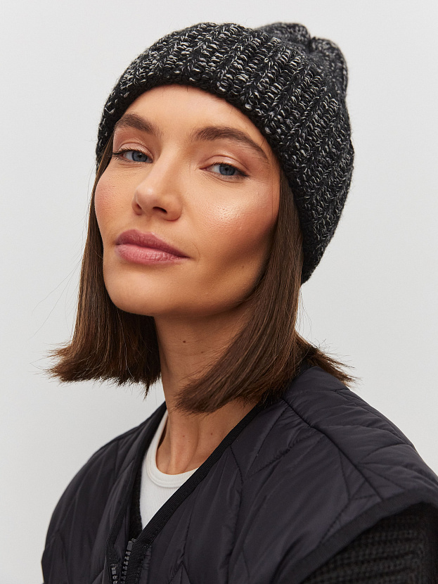 Черри шапка трикотажная (черный/белый, 56-58)