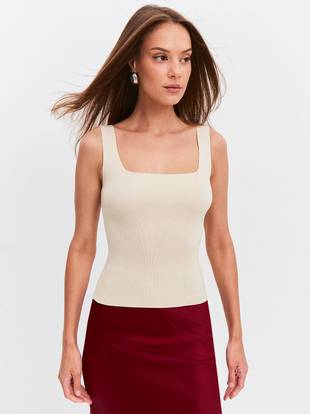 Илария майка трикотажная (кремовый, 44-46)