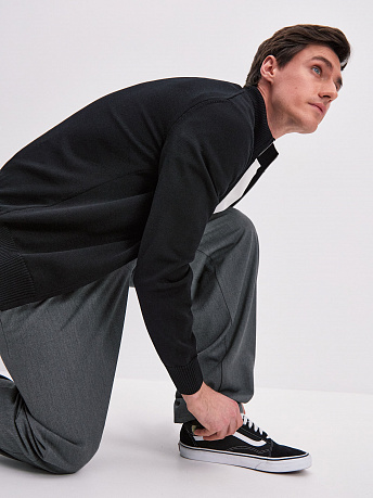 Кардиган мужской на молнии из хлопка