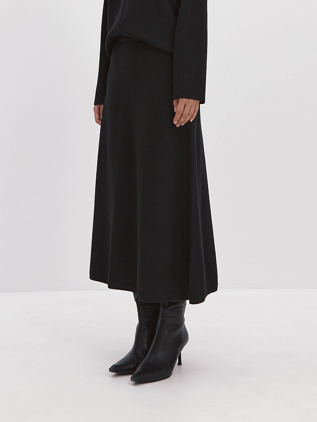 Мисти юбка трикотажная (черный, 44-46)