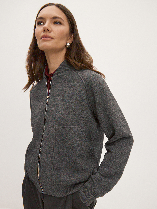 Арте кардиган (бомбер) трикотажный (маренго, 44-46)