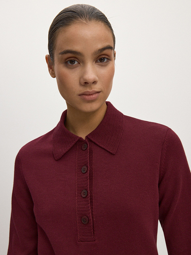 Фреско джемпер трикотажный (бордо, 44-46)