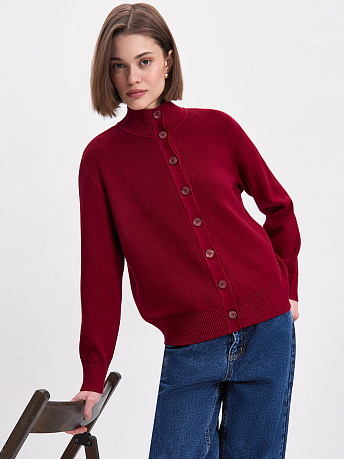 Кардиган на пуговицах с хлопоком и вискозой Латина