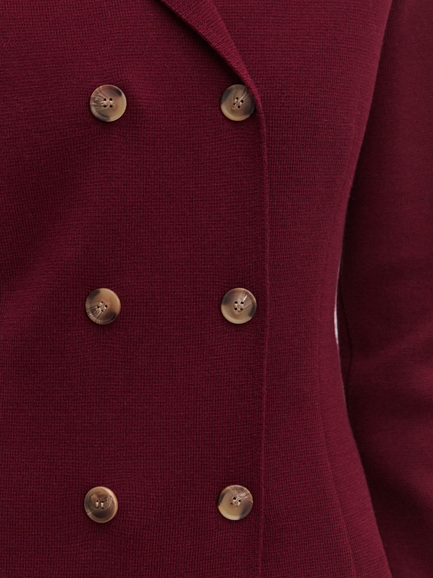 Диор жакет трикотажный (бордо, 46)