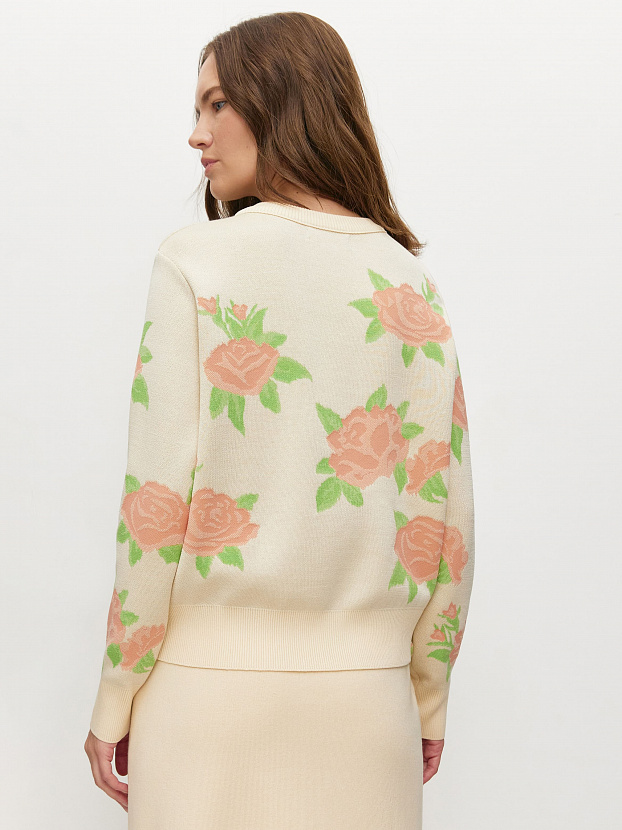 Рози джемпер трикотажный (кремовый, 44-46)