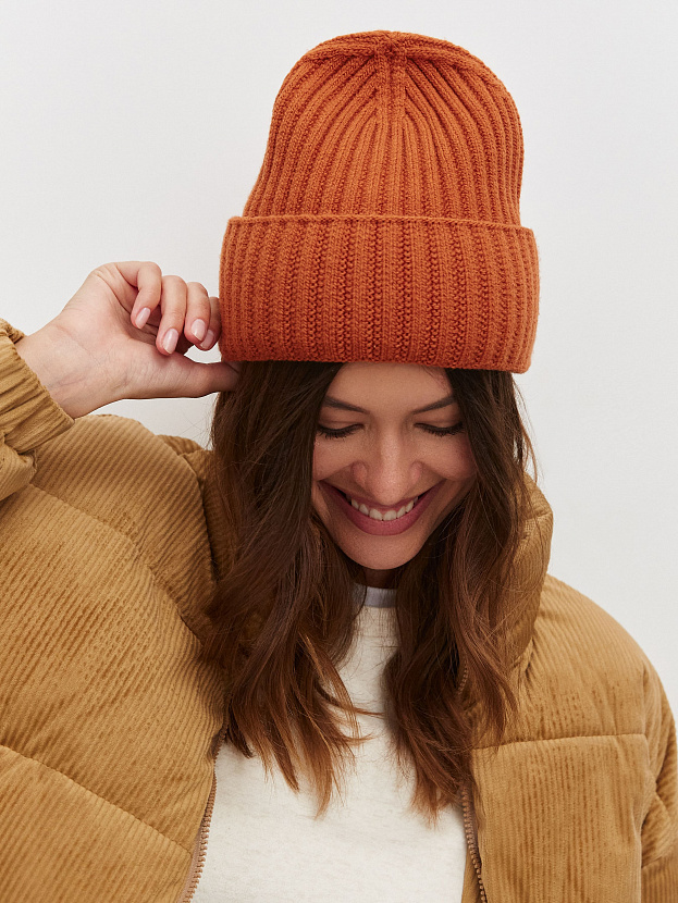 Лайт шапка трикотажная (терракотовый, 56-58)