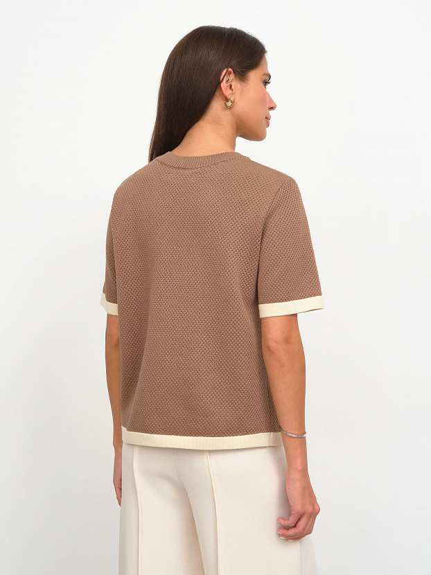 Элмонд джемпер (футболка) трикотажный (какао, 44-46)