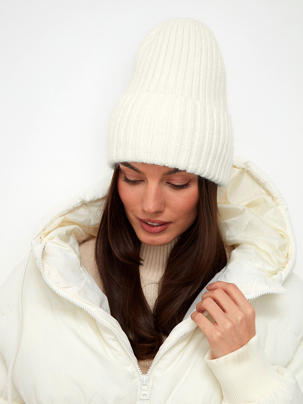 Нуга шапка трикотажная (белый, 56-58)