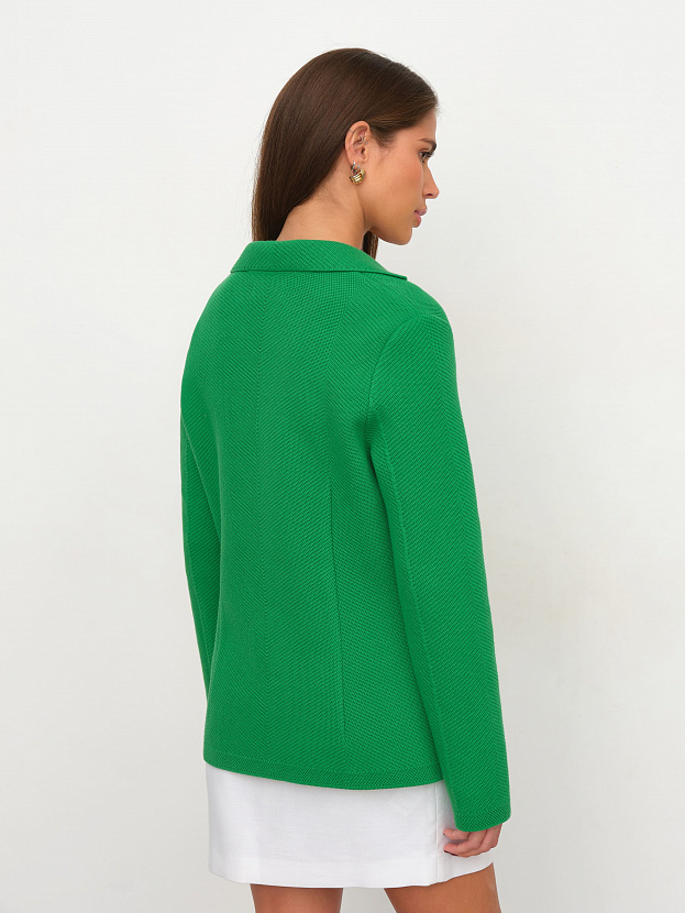 Рута жакет трикотажный (ярко-зеленый, 46)