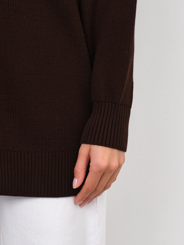 Блюз кардиган трикотажный (коричневый, 44-46)