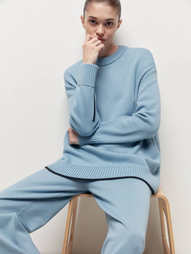 Кураж джемпер трикотажный (голубой, 44-46)