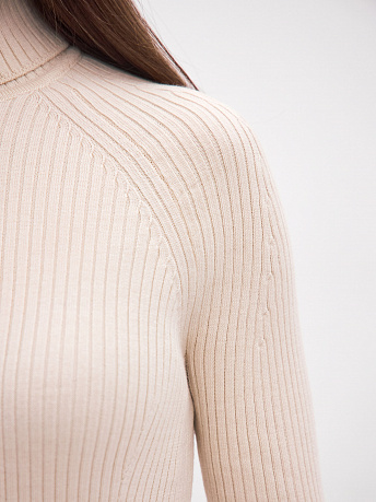 Водолазка из шерсти мериноса и вискозы Инди