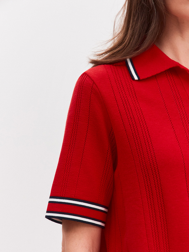 Данте джемпер (футболка) трикотажный (красный/темно-синий, 44-46)