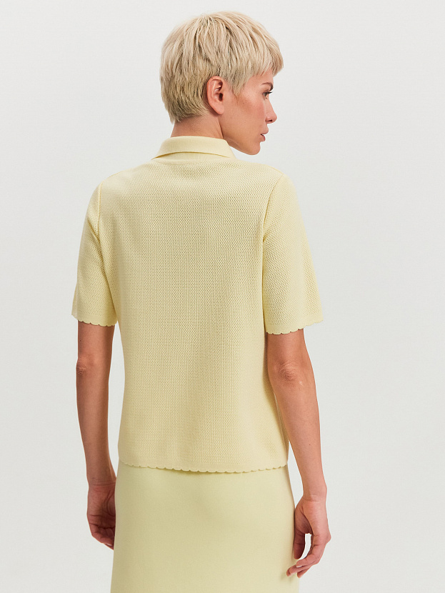 Равена жакет трикотажный (бледно-желтый, 44-46)