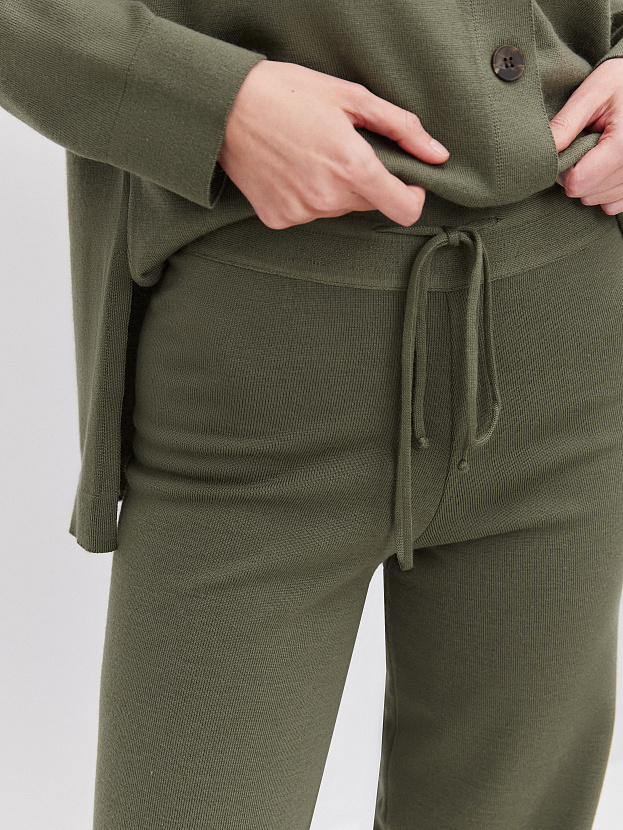 Джемми костюм ( рубашка+брюки ) трикотажный (хаки, 40-42/164-170)