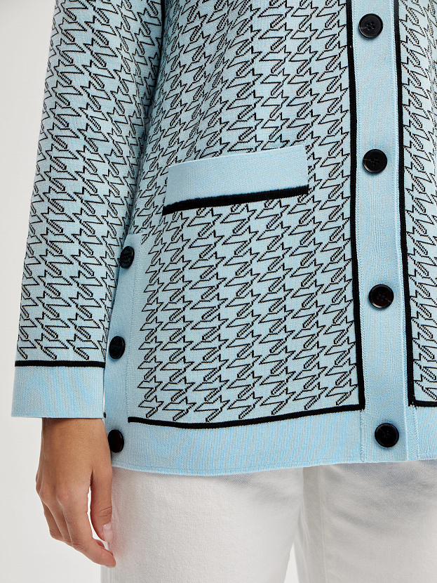 Сандро кардиган трикотажный (св.голубой, 44-46)